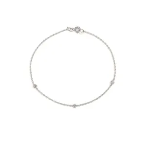 0.08CT Natural Diamond Solitaire Bracelet