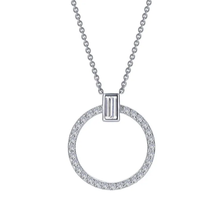 0.39 CTW Open Circle Necklace