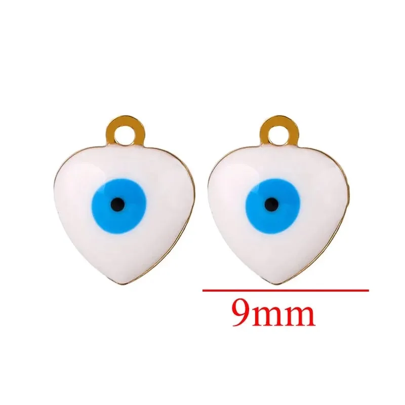 10 PCS/Package Diameter 5mm Diameter 6 Mm Diameter 8mm 304 Stainless Steel Star Heart Shape Eye Pendant