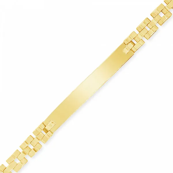 10K Yellow Gold Baby & Toddler Presidential Link ID Bracelet