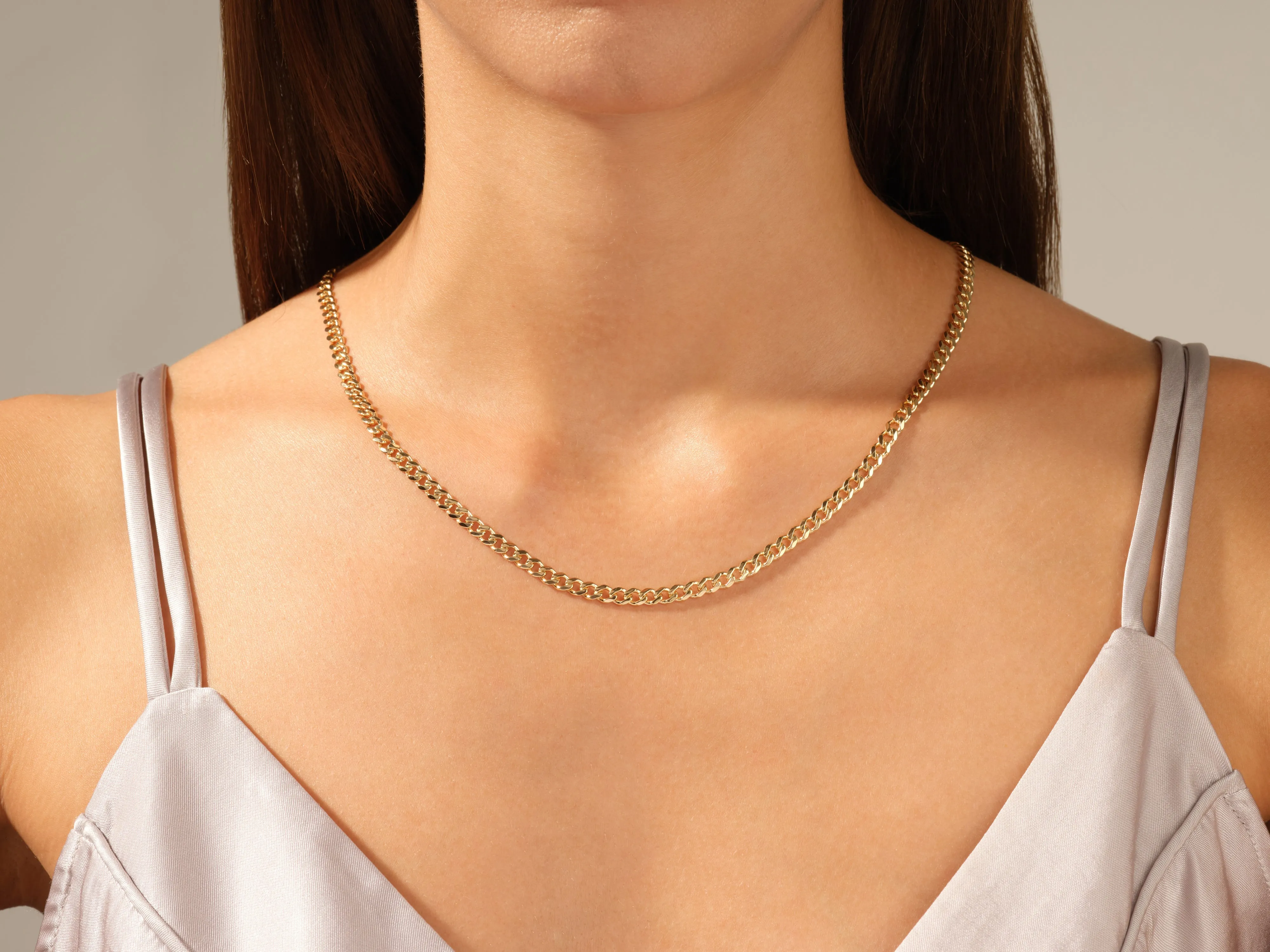 14k Yellow Gold 5.0mm Cuban Curb Chain Necklace