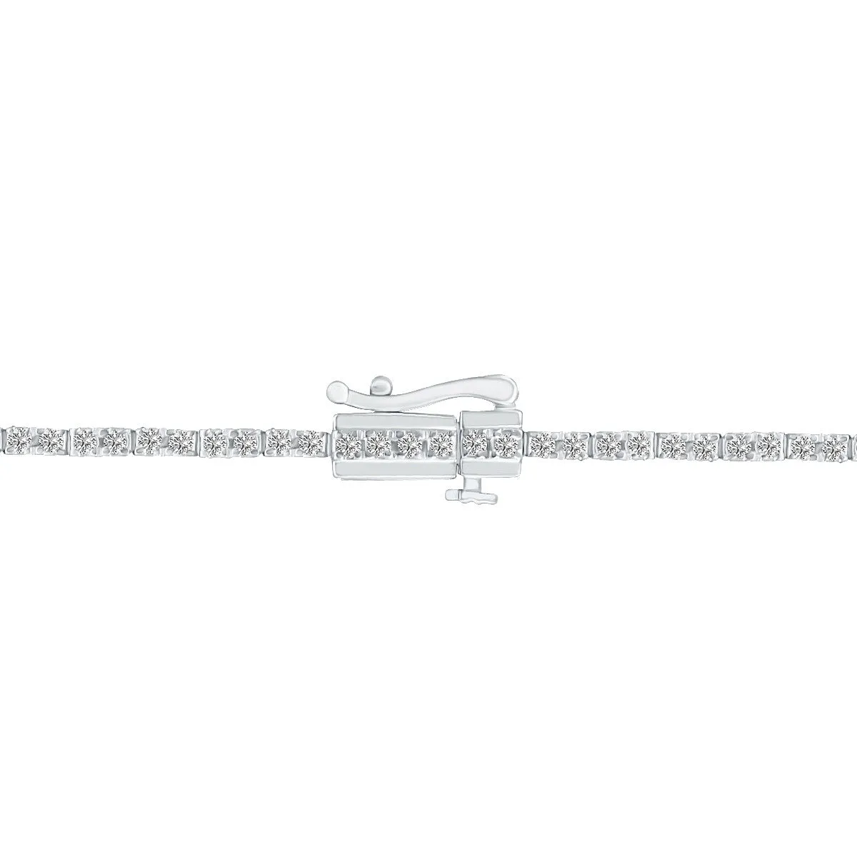 1ct tw LAB GROWN Diamond Bracelet in 14kt White gold