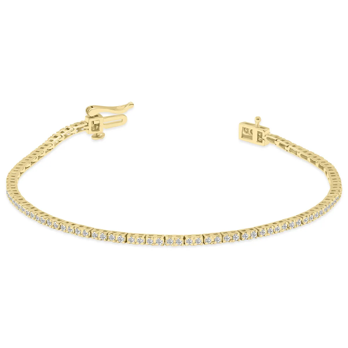 1ct tw LAB GROWN Diamond Bracelet in 14kt Yellow gold