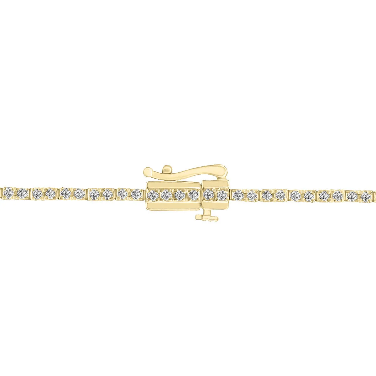 1ct tw LAB GROWN Diamond Bracelet in 14kt Yellow gold