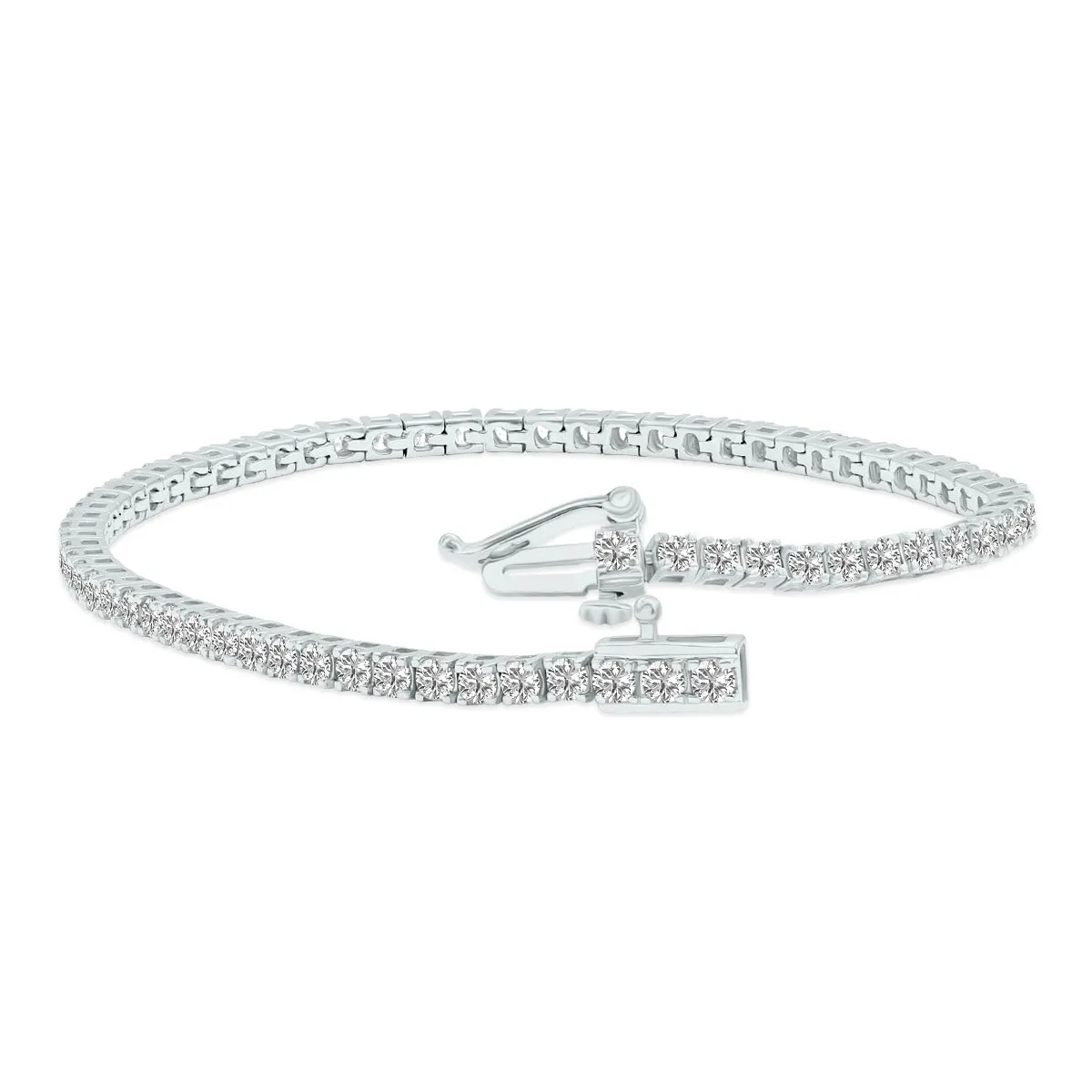 3ct tw LAB GROWN Diamond Bracelet in 14kt White gold