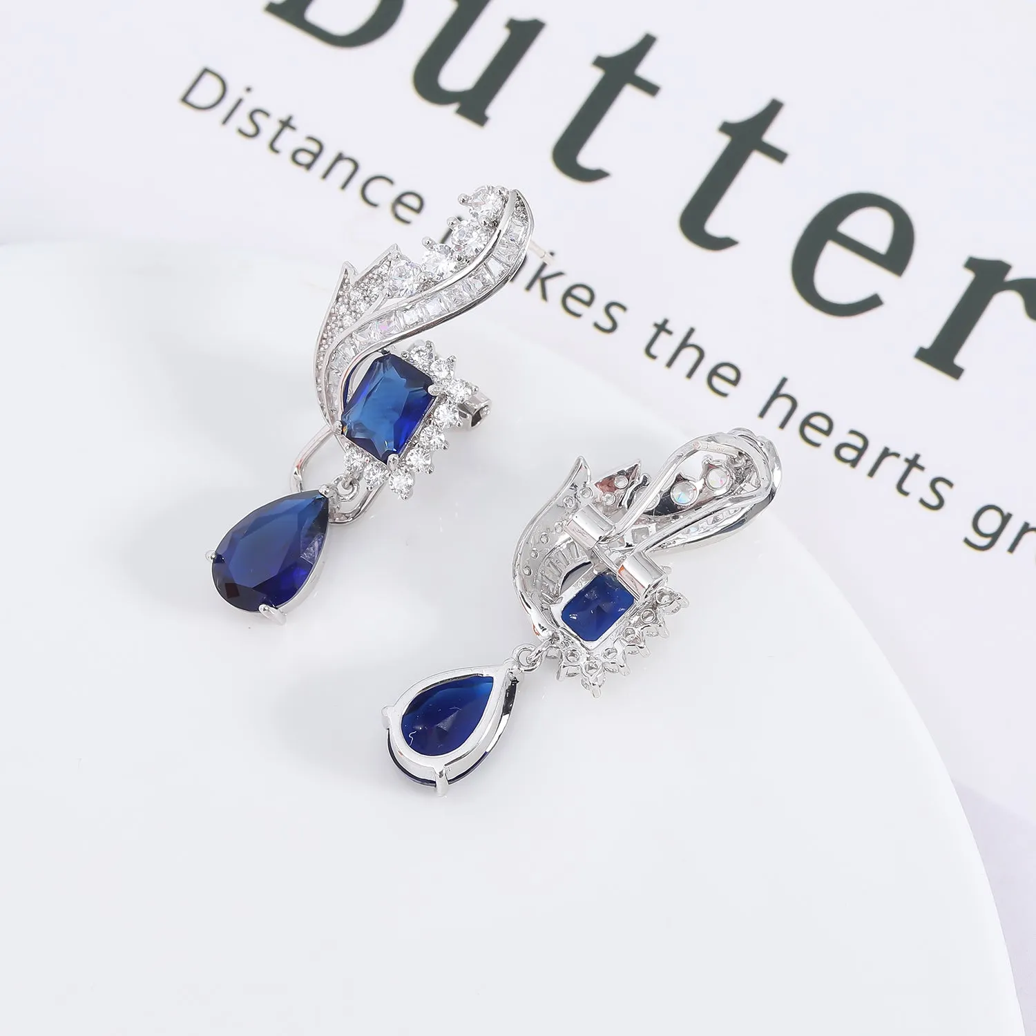 5A Cubic Zirconia Dangle Earring for Wedding Accessories CE10879