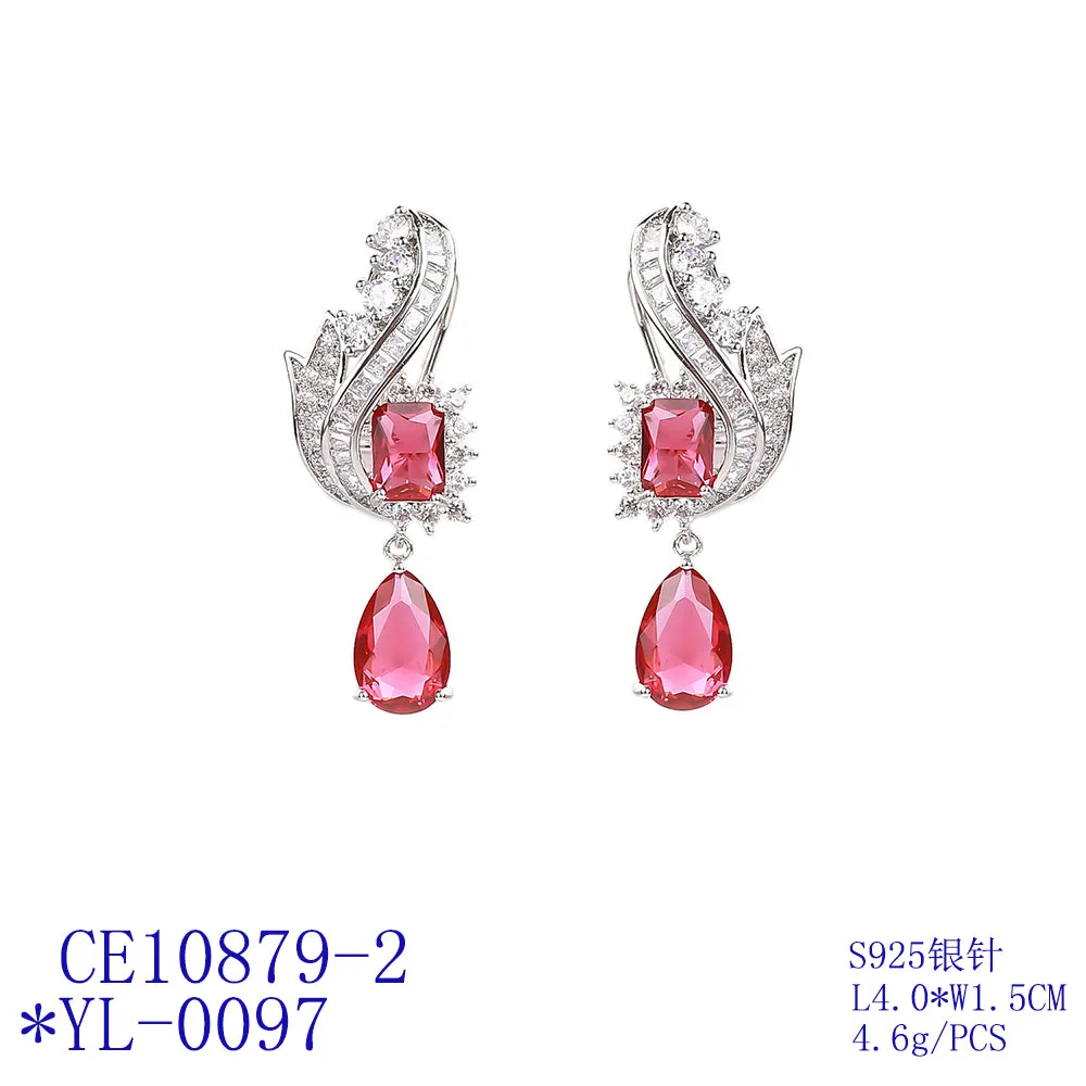 5A Cubic Zirconia Dangle Earring for Wedding Accessories CE10879