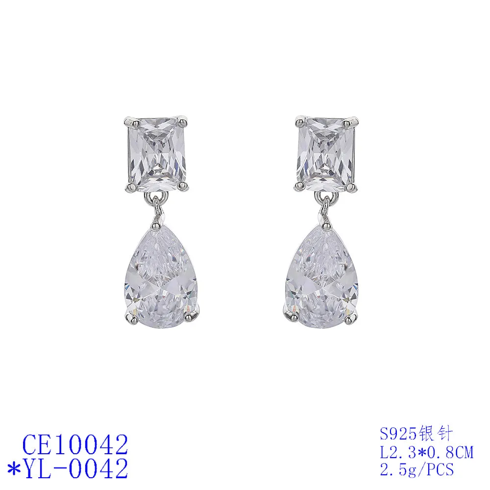 5A Cubic Zirconia Water Drop Earring CE10042