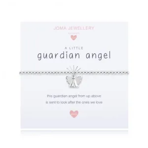 A Little Guardian Angel Silver 15.5cm Stretch Bracelet C452