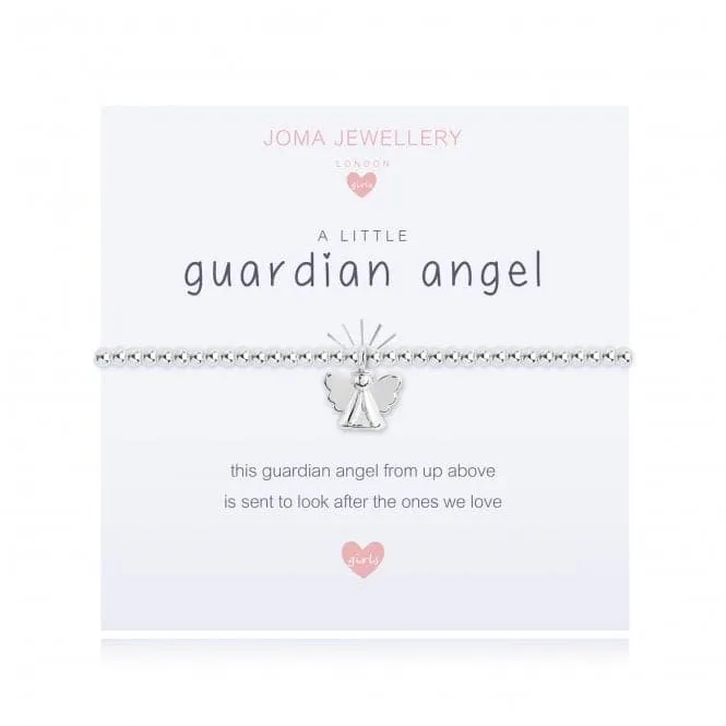 A Little Guardian Angel Silver 15.5cm Stretch Bracelet C452