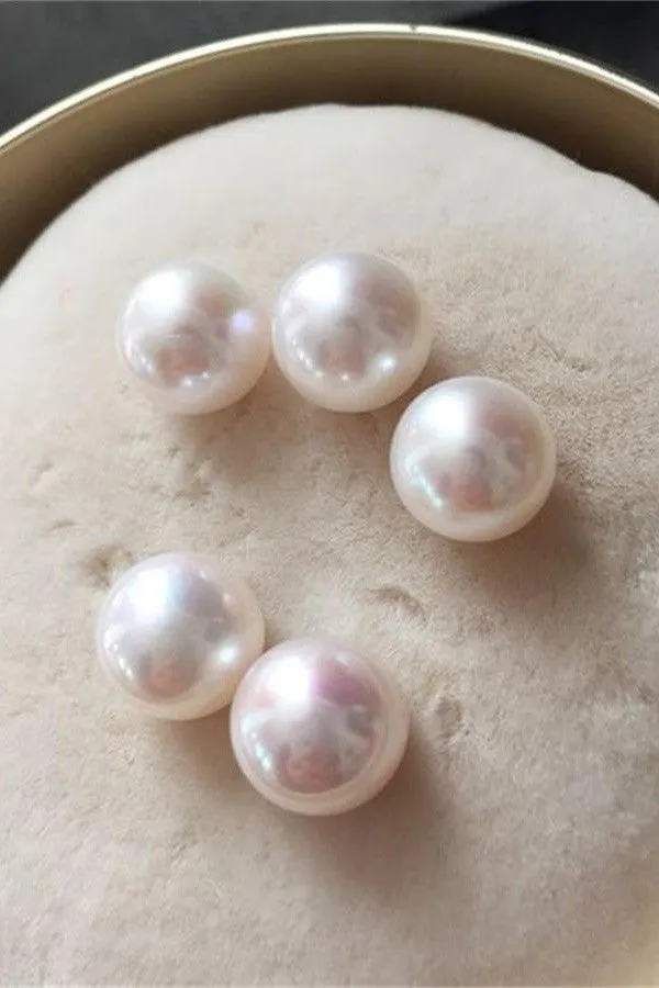 AAA 10-11mm Round Elegant Freshwater Loose Pearls P44