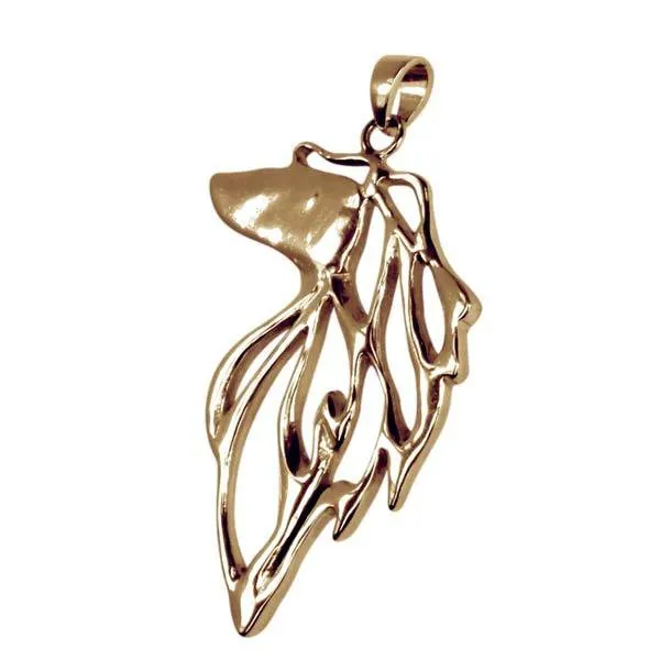 Afghan Hound 14K Gold Cut Out Pendant