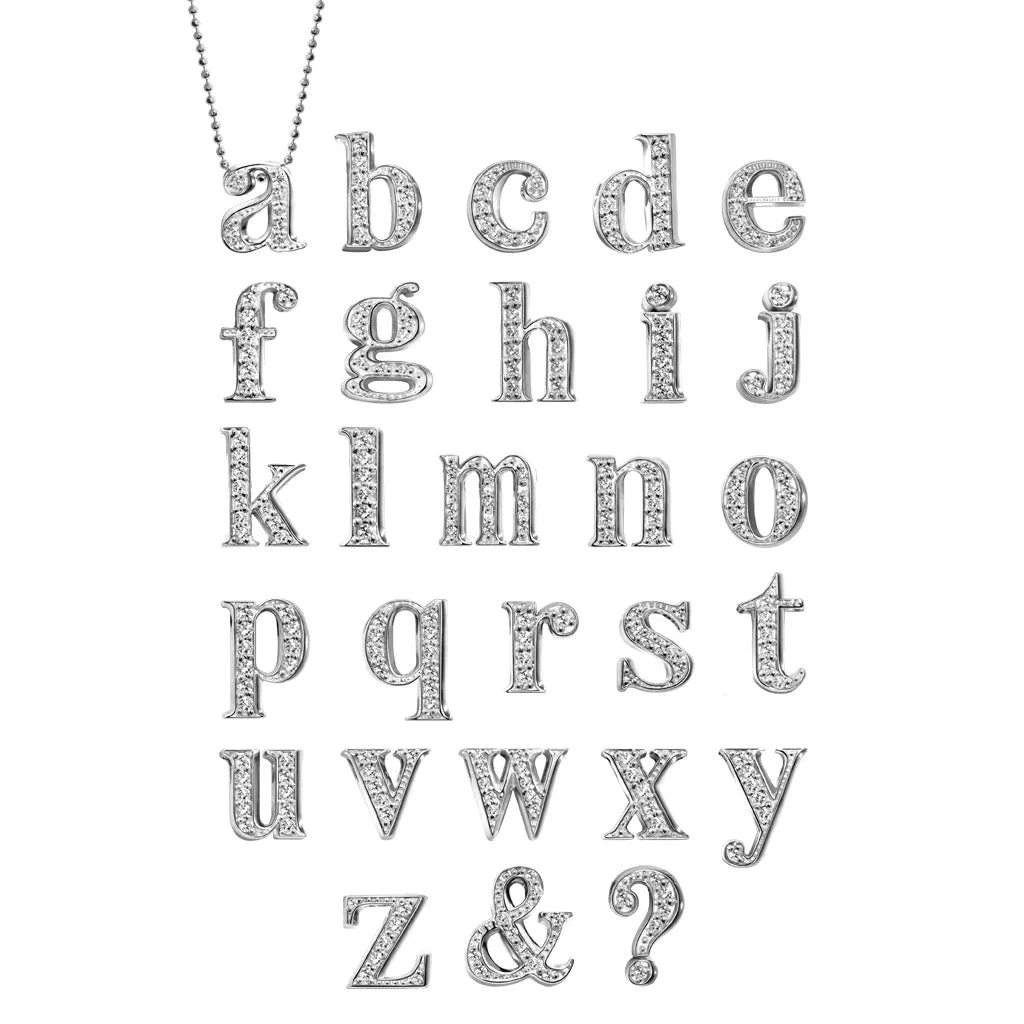 Alex Woo Custom Quadruple Letters Charm Necklace