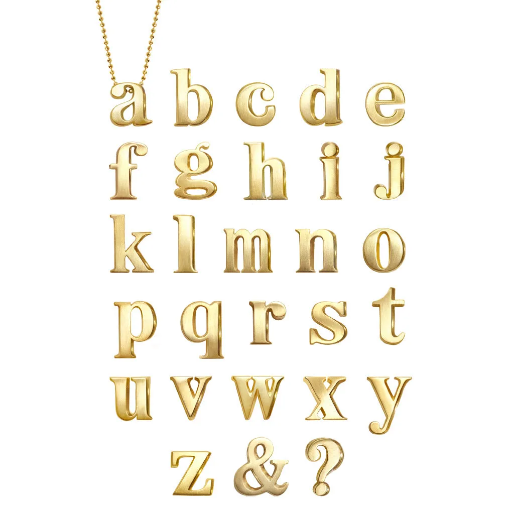 Alex Woo Custom Quadruple Letters Charm Necklace