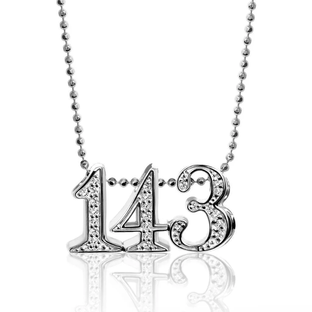 Alex Woo Custom Triple Numbers Charm Necklace