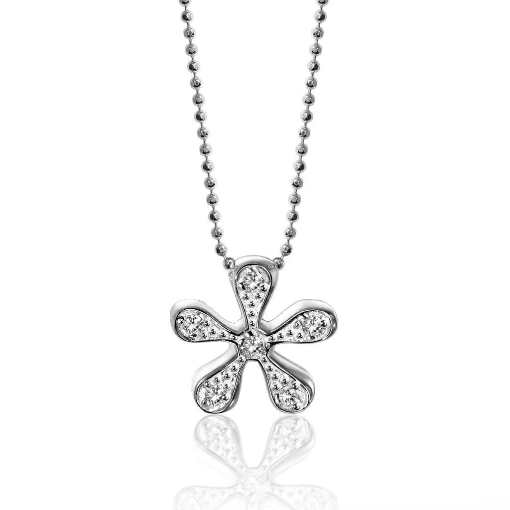 Alex Woo Seasons Daisy Charm Necklace