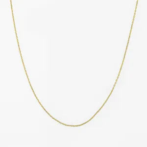 Anchor chain Sparkle 18K Gold Necklace