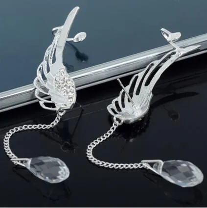 Angel Wing Drop Earrings Drop Dangle Ear Stud For Women