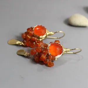 Carnelian Goddess Earrings