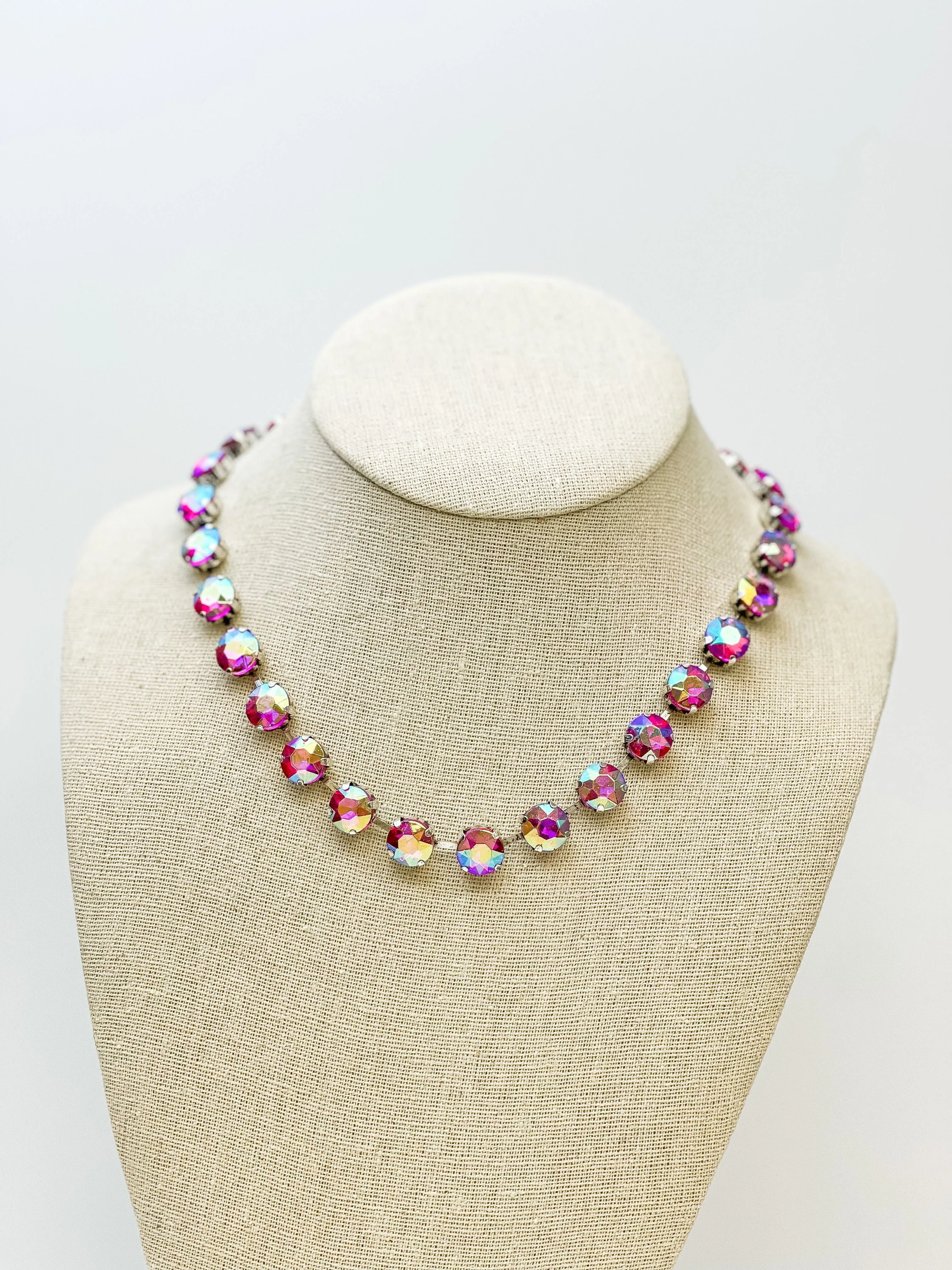 Chunky Glass Stone Necklace - Multi