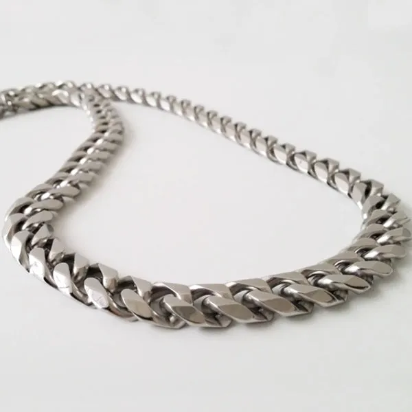 Classy Men 15mm Chunky Curb Chain Necklace