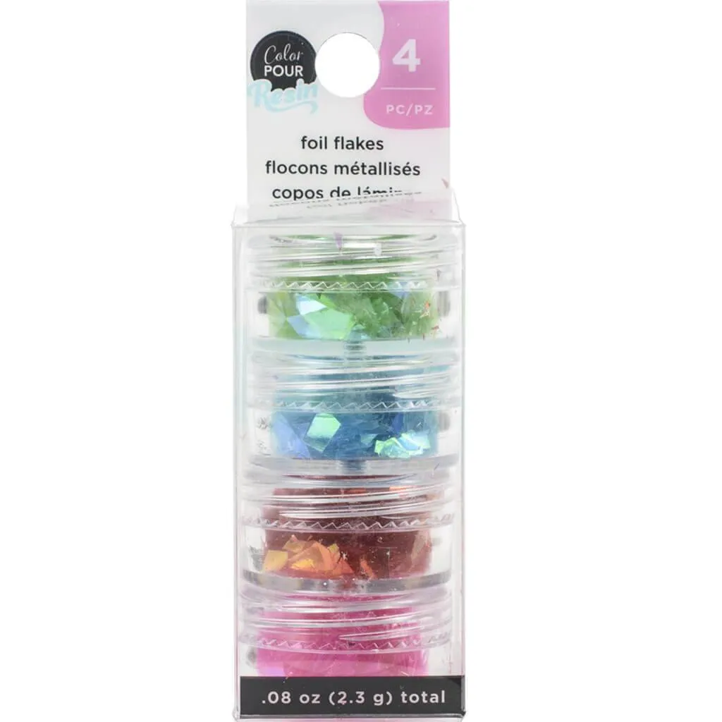 Color Pour Resin Mix-In Foil Flakes, Primary