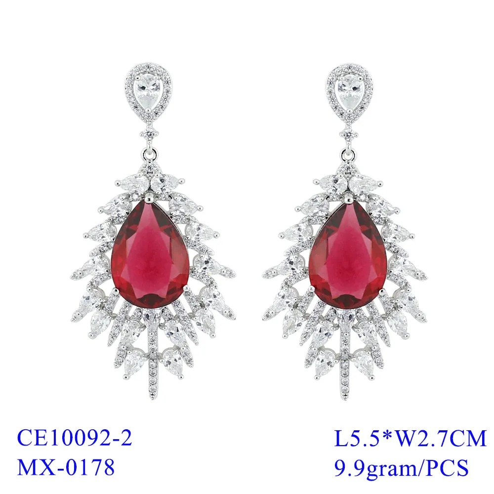 CZ Cubic Zirconia Drop Dangle Bridal Wedding Earring CE10092