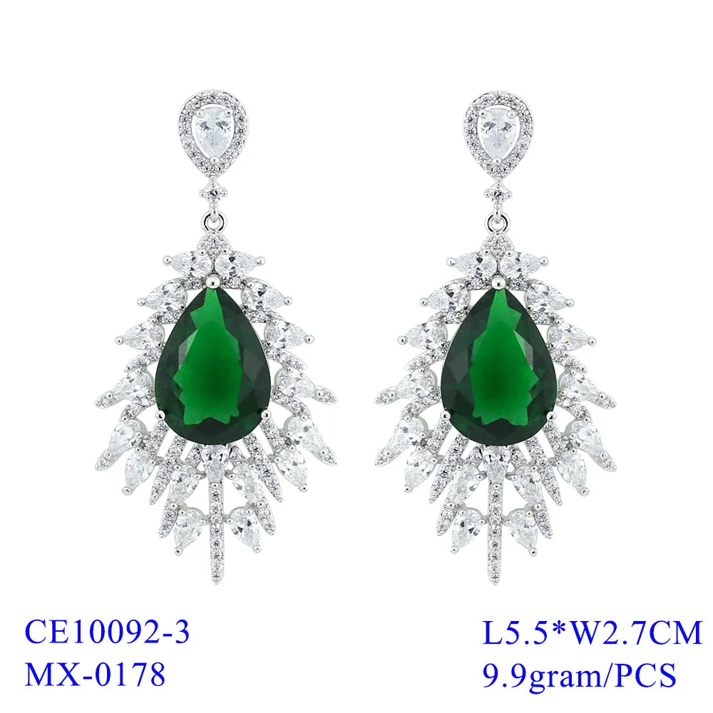 CZ Cubic Zirconia Drop Dangle Bridal Wedding Earring CE10092