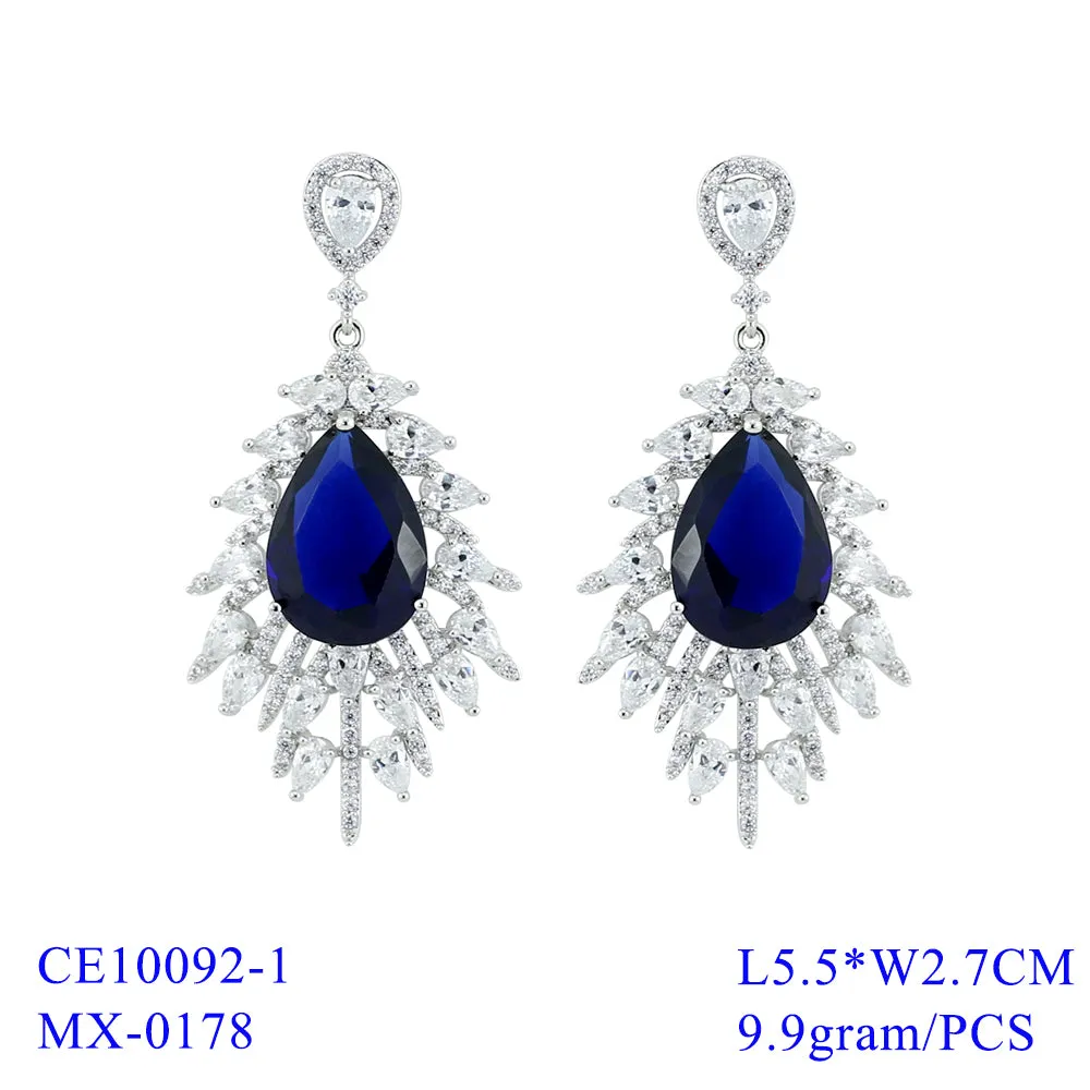 CZ Cubic Zirconia Drop Dangle Bridal Wedding Earring CE10092