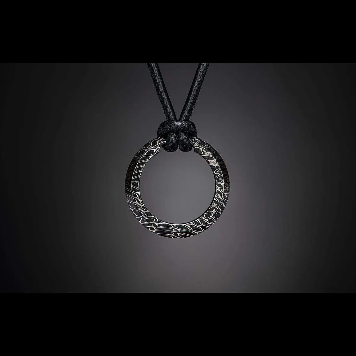 Damascus Orbit Necklace - P50 DAM