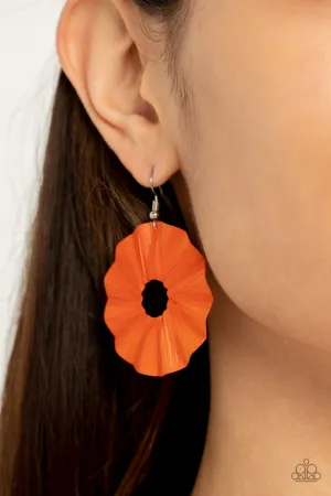 Earrings Fan the Breeze - Orange E2227