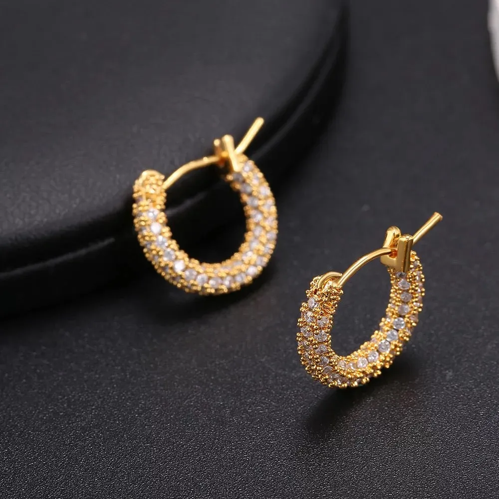 Elegant Shine Hoop Earrings