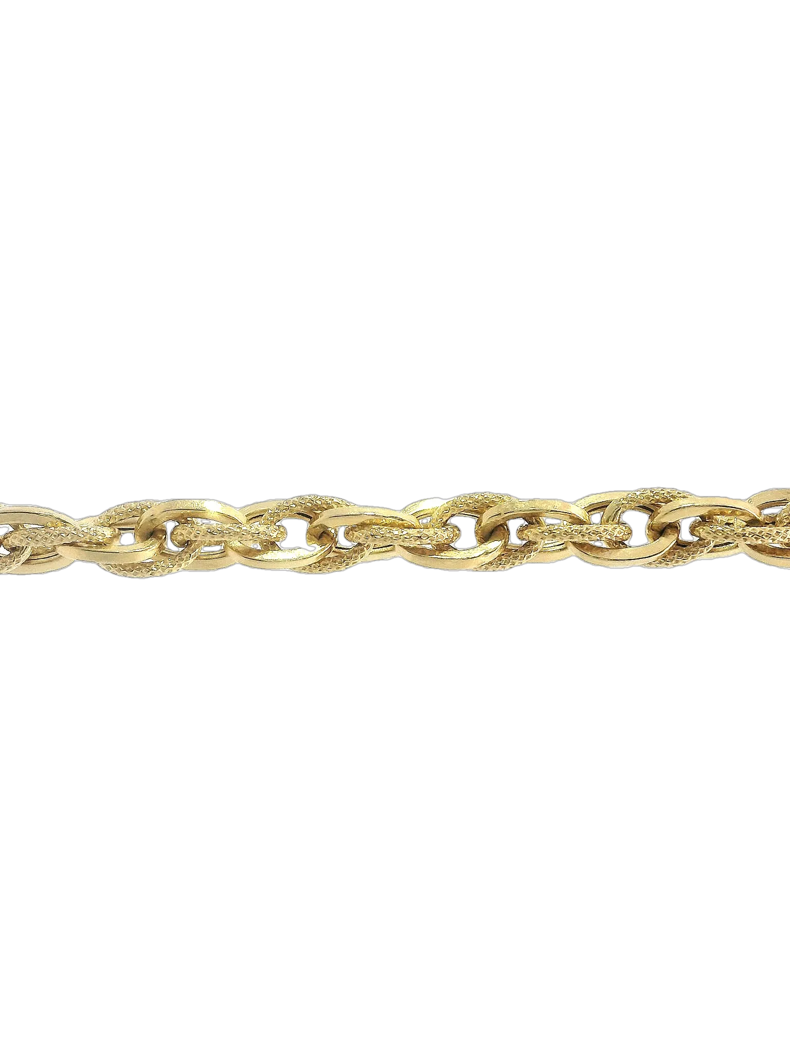 Fancy Link Yellow Gold Bracelet