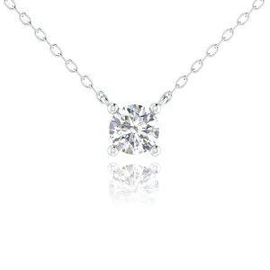 Four Prong Brilliant cut Diamonds Solitaire Pendent