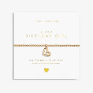 Gold Birthday Girl Gold 17.5cm Stretch Bracelet 6181