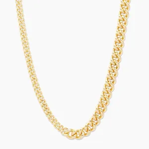 Gorjana Lou Link Asymmetrical Necklace (gold)