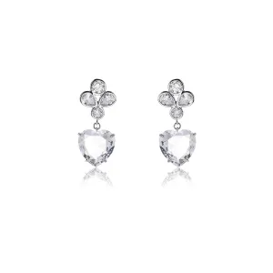 Heart Cubic Zirconia Dangle Earring for Wedding Accessories Jewelry CE11957