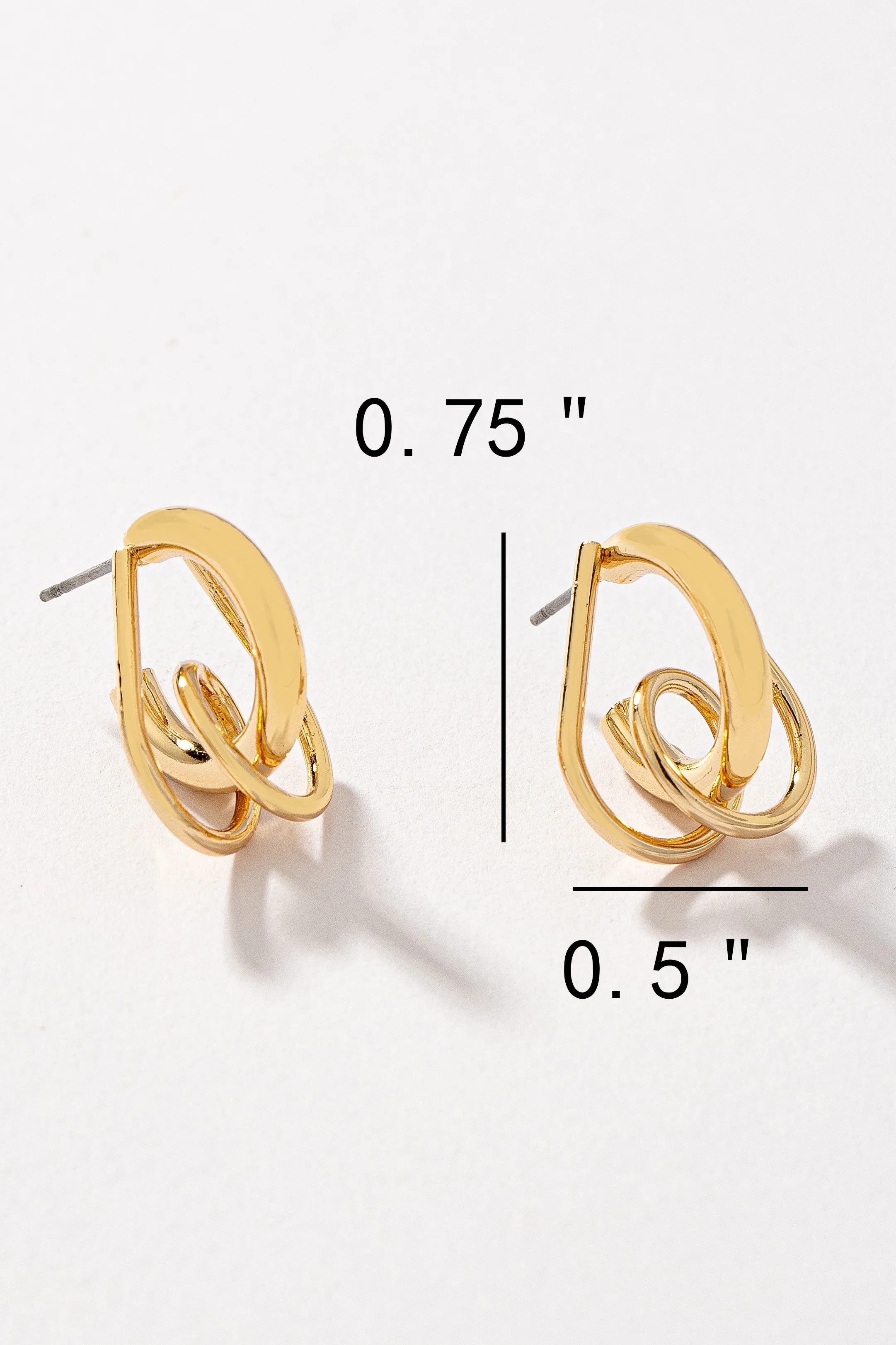 Interlace Wire Hoop Earrings