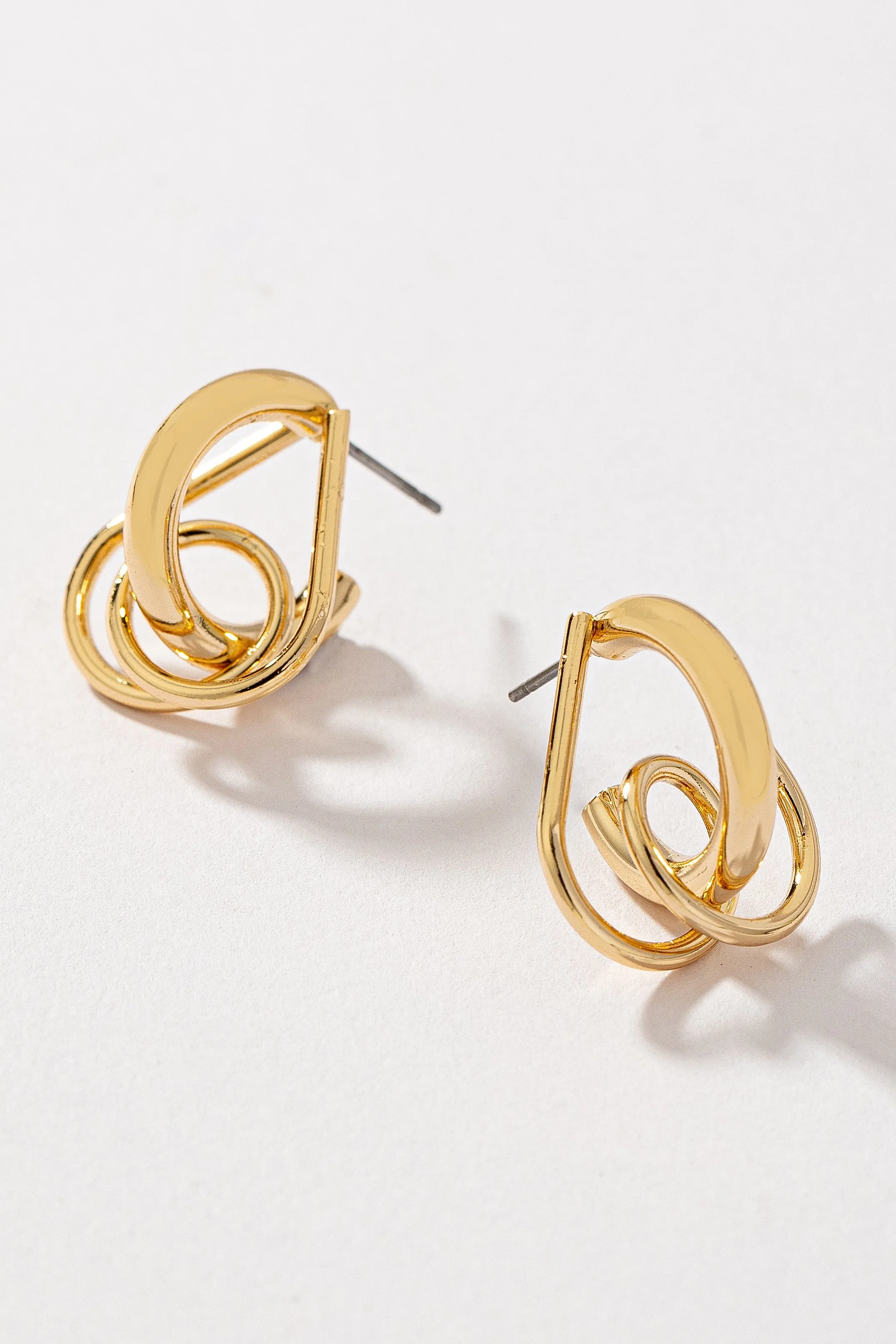 Interlace Wire Hoop Earrings