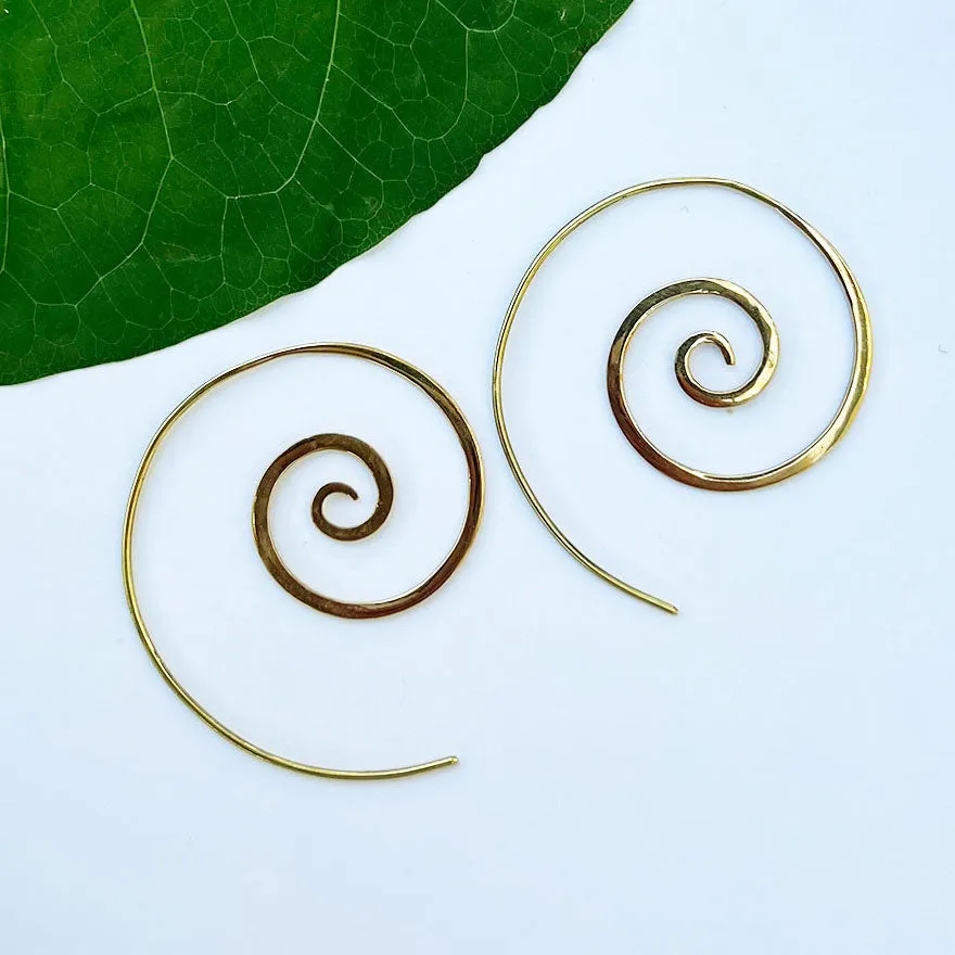 Kekuatan Earrings - Brass, Indonesia