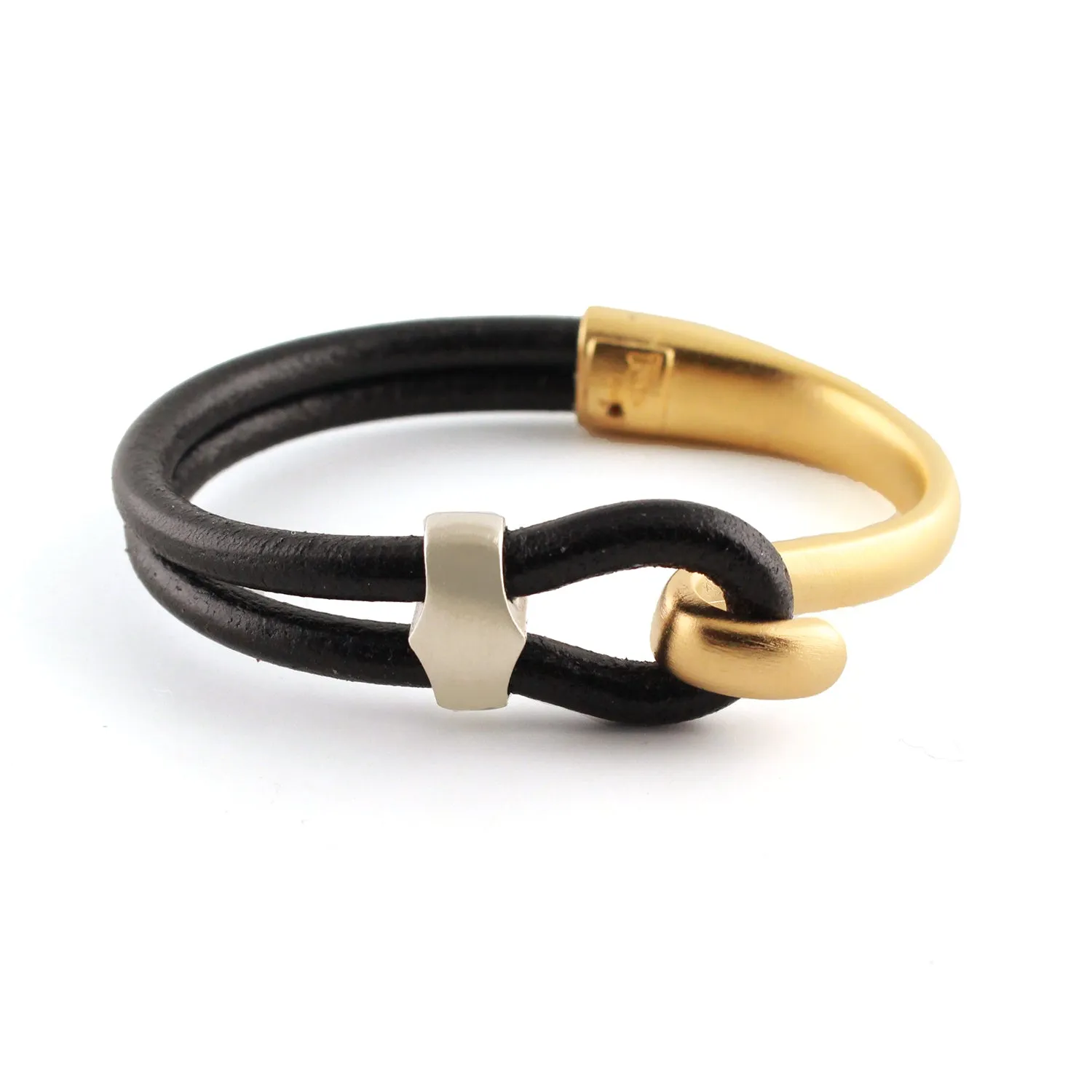 Lasso Leather Bracelet–Hook & Bead