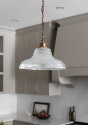 London Prismatic Railway Glass Pendant Light