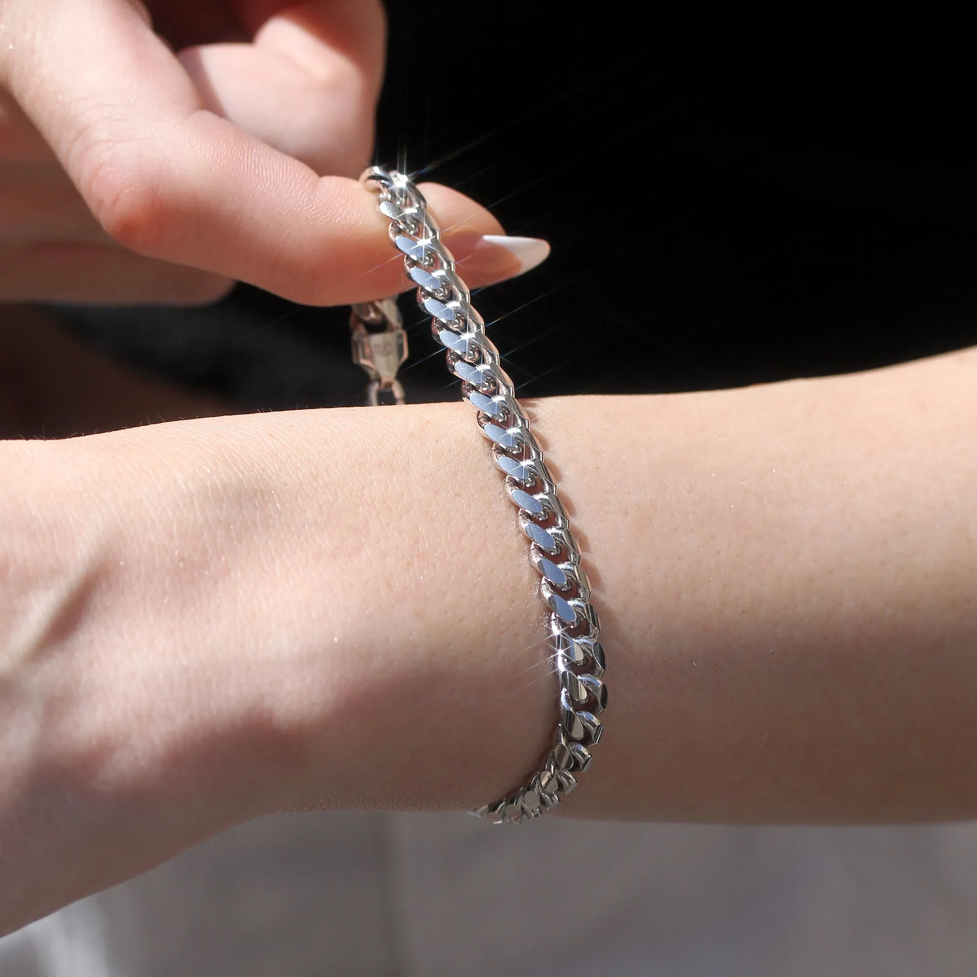 Luxe Cuban Curb Chain Bracelet