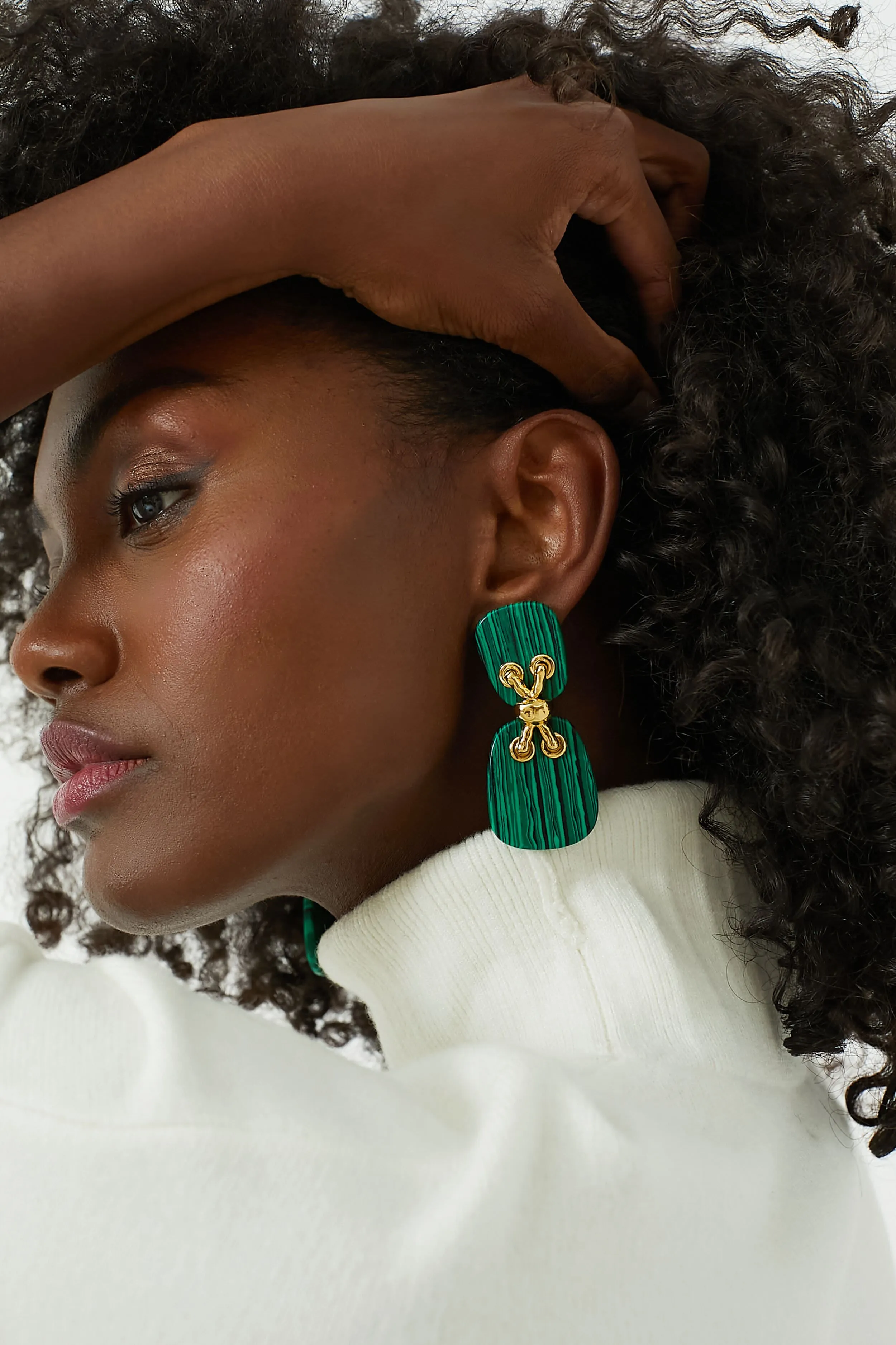 Malachite Townes Earrings