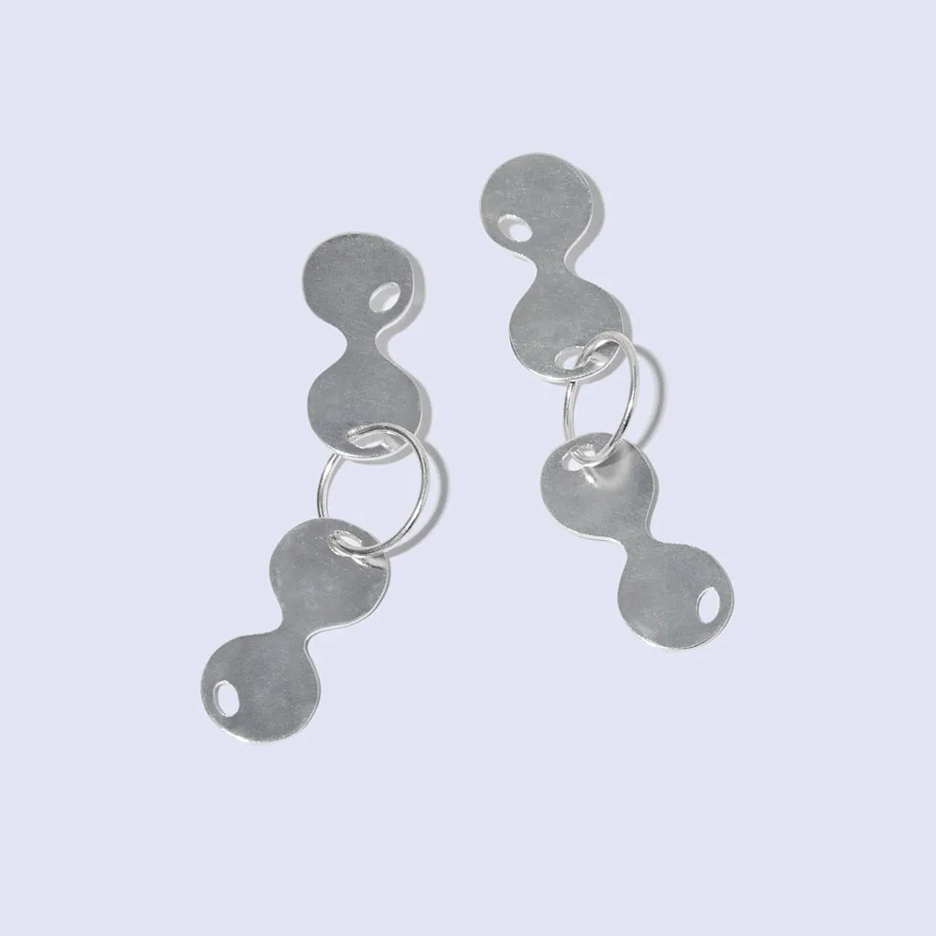 Martini Dangle Earrings - Sterling Silver