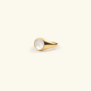 Mother Of Pearl Gold Ring