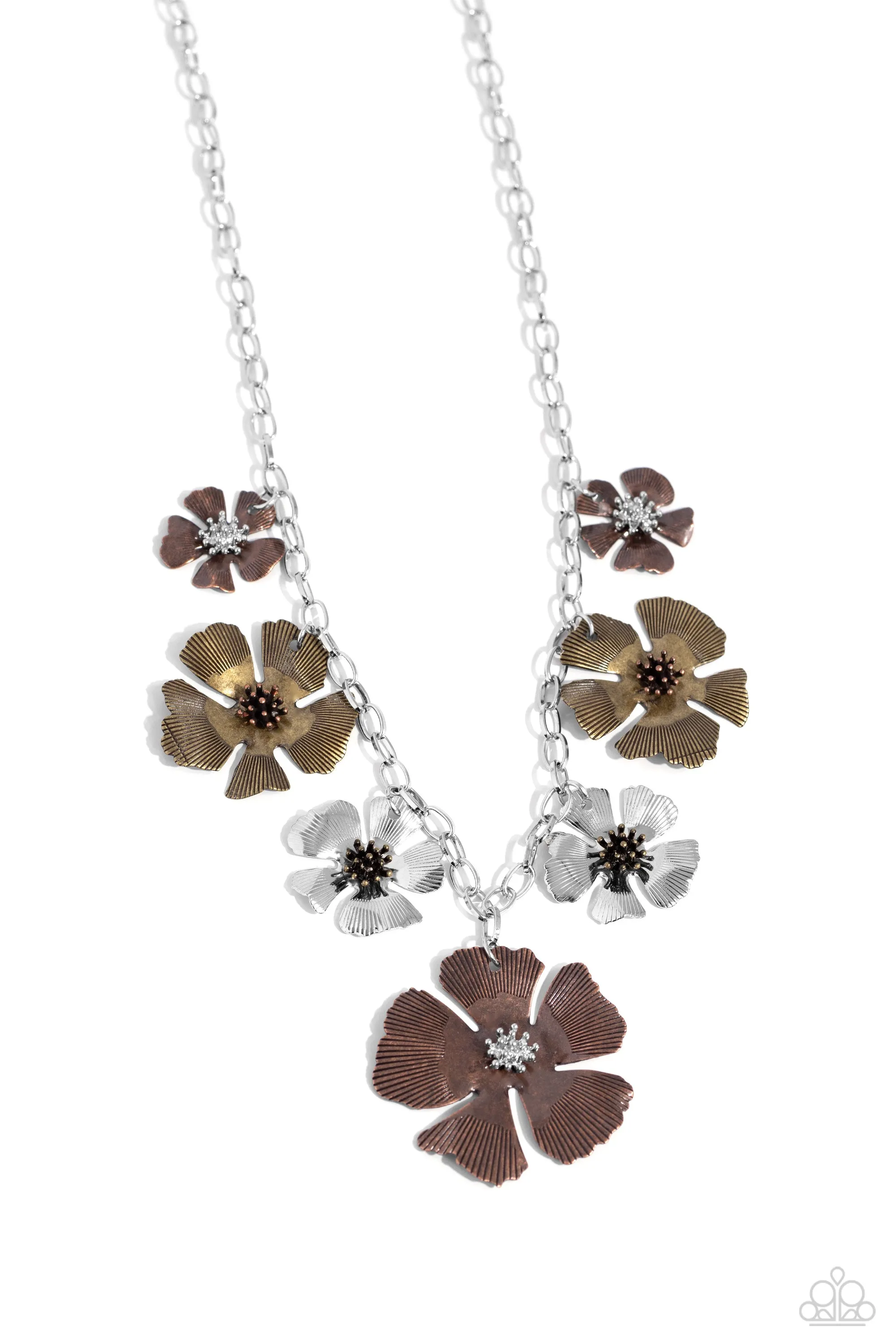 Paparazzi Prideful Pollen Multi Necklace & Earring Set