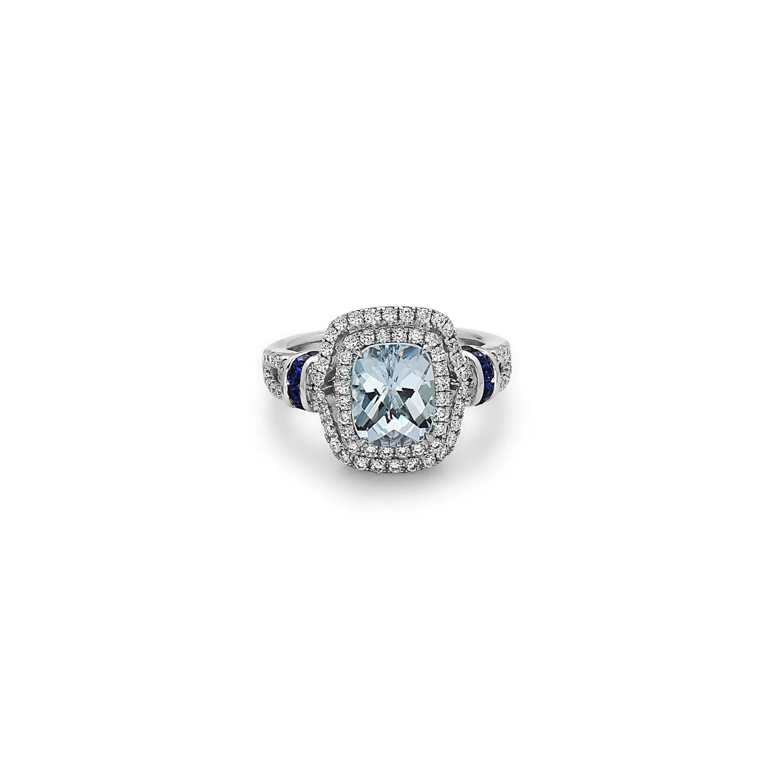 Pastel Diamond Cushion Ring