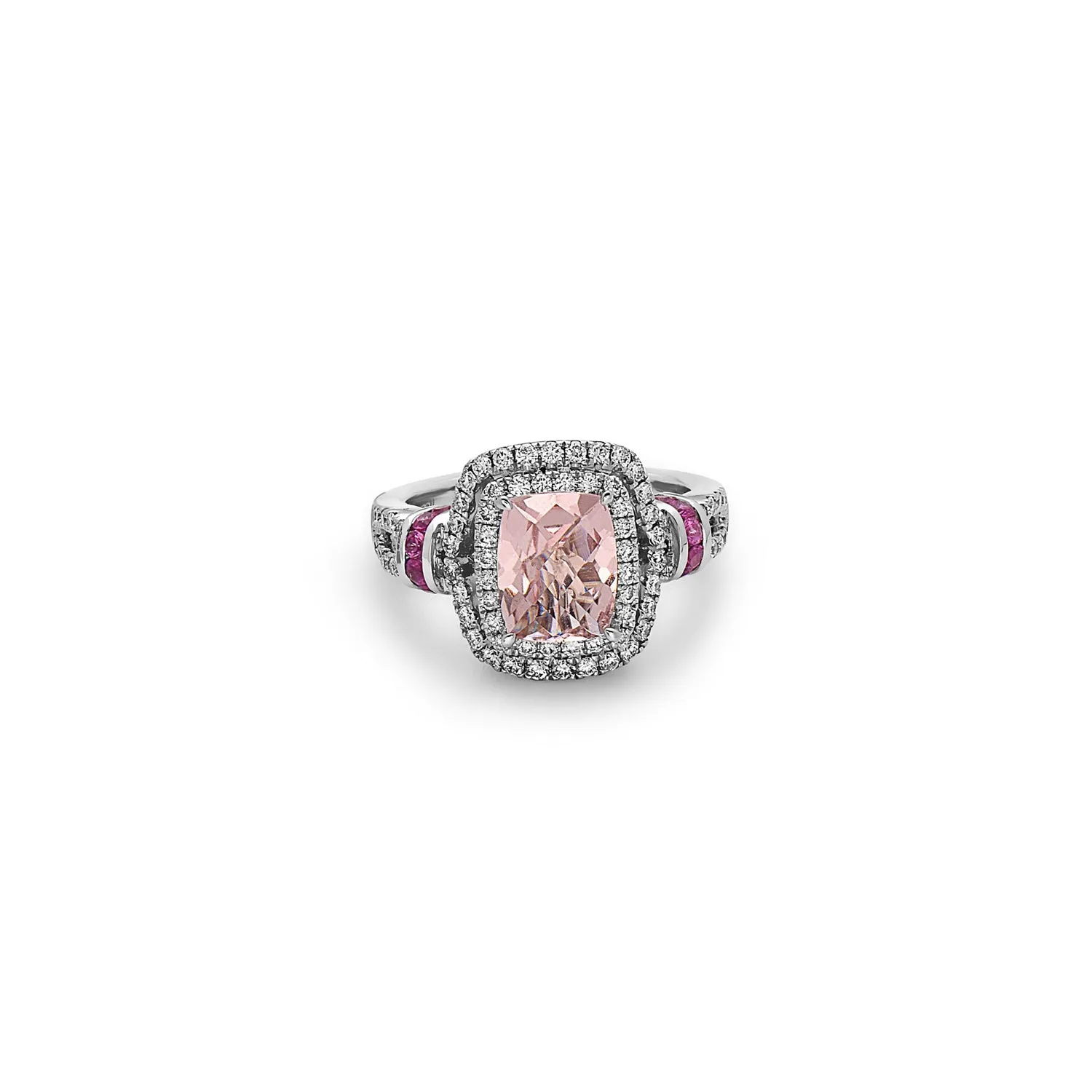 Pastel Diamond Cushion Ring