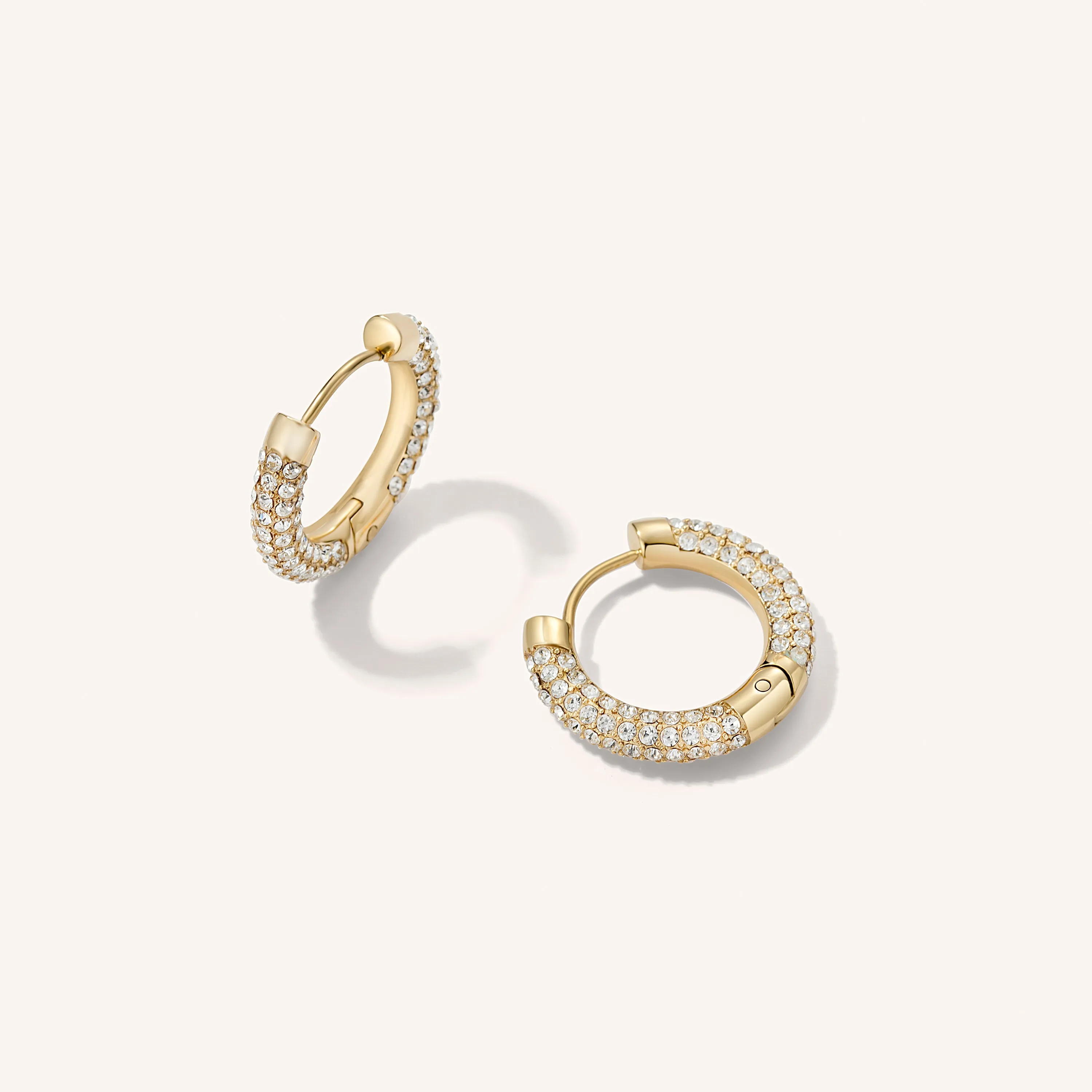 Penelope Crystal Pavé Hoops